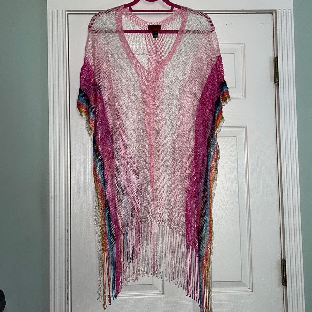 Missoni Pink Multicolor Knit Swim Coverup